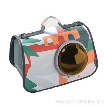 Pet Carrier for Cat Dog Breathable Airline Approved Space Capsule Portable Transparent Printed Bubble Pets Sling Bag